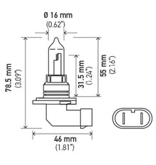 Hella HB3 9005 12V 100W Xenon White XB Bulb (Pair)