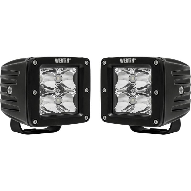 Westin Compact LED -4 5W Cree 3 inch x 3 inch (Set of 2) - Black