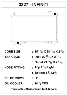 CSF 03-07 Infiniti G35 Radiator
