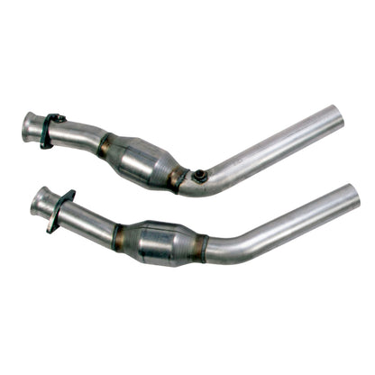 BBK 11-14 Mustang 3.7 V6 High Flow X Pipe With Catalytic Converters - 2-1/2