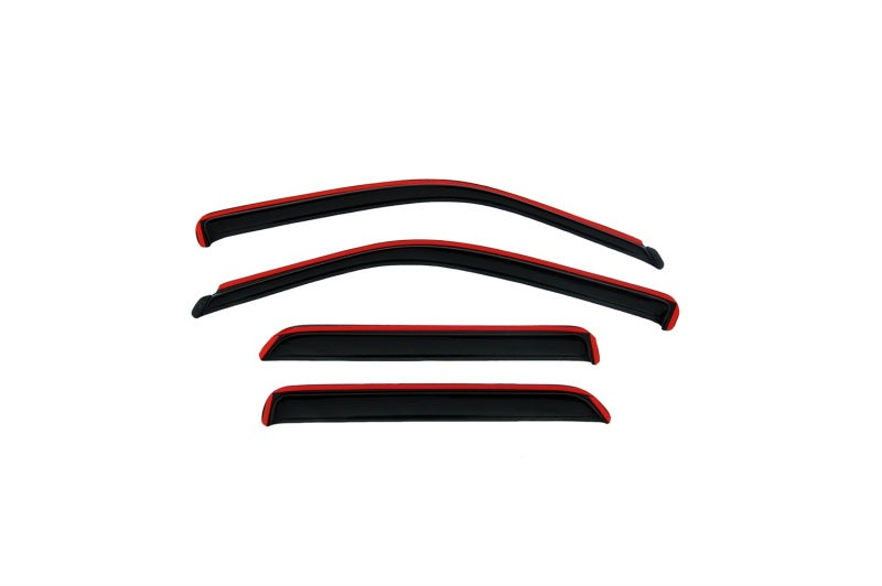 AVS 03-08 Toyota Corolla Ventvisor In-Channel Front & Rear Window Deflectors 4pc - Smoke