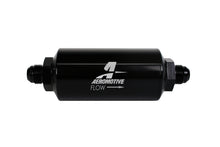 Aeromotive In-Line Filter - (AN -8 Male) 10 Micron Fabric Element Bright Dip Black Finish