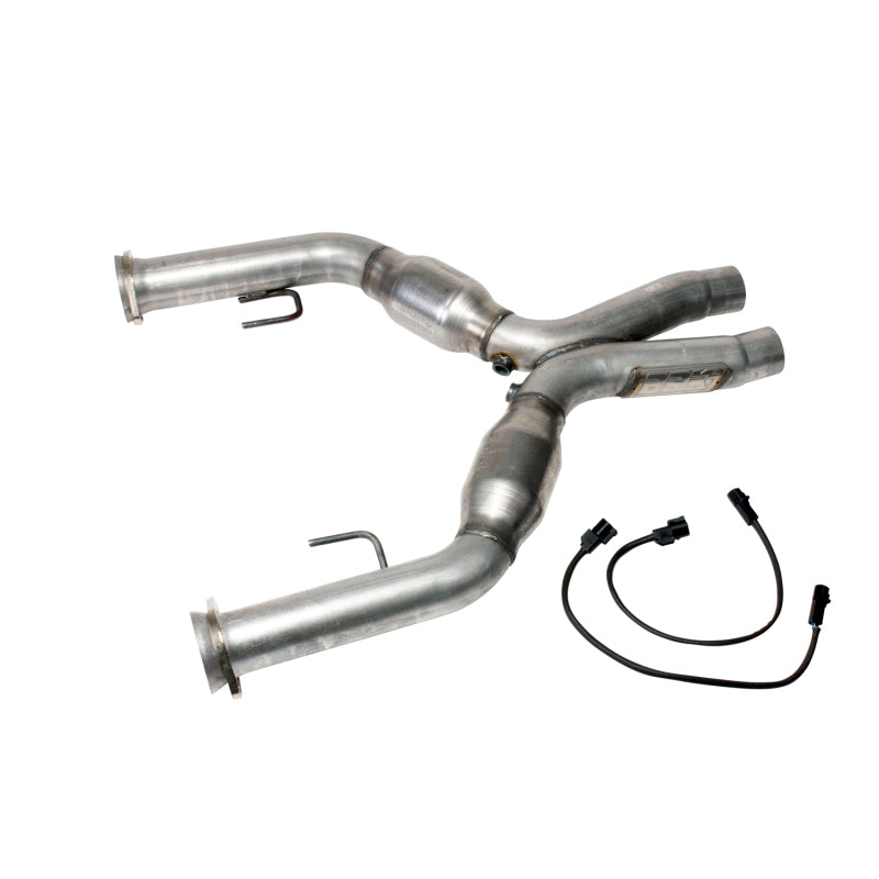 BBK 05-10 Mustang 4.6 Short Mid X Pipe With Catalytic Converters 2-3/4 For BBK Long Tube Headers