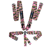 NRG SFI 16.1 5pt 3in. Seat Belt Harness/ Cam Lock - Pink Camo