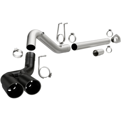 MagnaFlow 08-18 Ford F-250/F-350/F-450 4.6L/6.7 DPF-Back Black 4in Dual Single Rear Exit