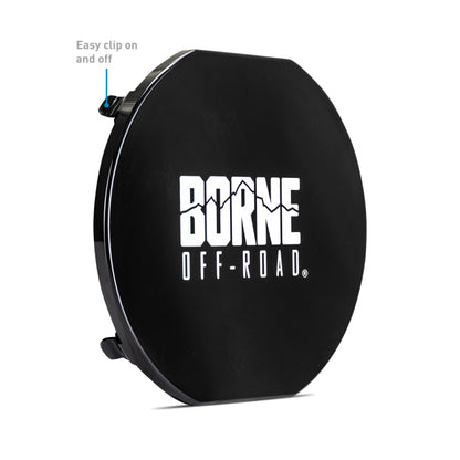 Borne Off-Road 7in Round Light Cover Black