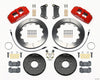 Wilwood Dynapro 6 Front Hat Kit 12.88in Red 2005-Up Mazda 3 w/ Lines