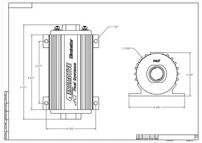 Aeromotive Eliminator-Series Fuel Pump (EFI or Carb Applications)