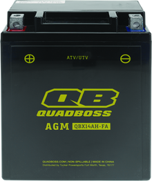 QuadBoss Maintenance-Free AGM Battery QBX14AH-FA