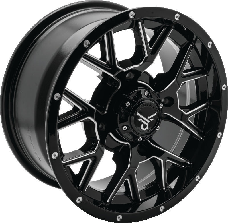 QuadBoss Barbwire 14X7 - 5+2 - 4/137 - Black Machined