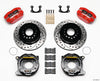 Wilwood Dynapro Dust-Boot P/S Park Brake Kit Drilled Red Small Ford 2.50in Offset