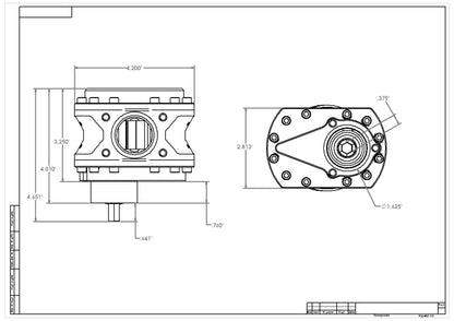 Aeromotive Spur Gear Fuel Pump - 3/8in Hex - .900 Gear - 19.5gpm