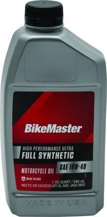 BikeMaster 10W40 Full Synthetic Oil - Quart