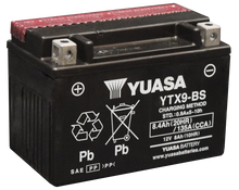 Yuasa YTX9-BS Maintenance Free AGM 12 Volt Battery (Bottle Supplied)