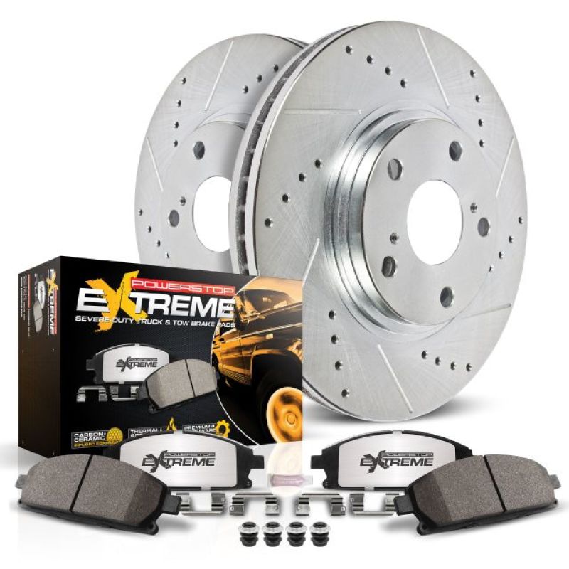 Power Stop 17-22 Ford F-550 Super Duty Rear Z36 Truck & Tow Brake Kit