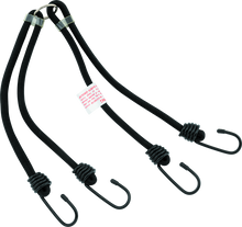 BikeMaster 24in Heavy Duty 4-Hook Bungee - Black