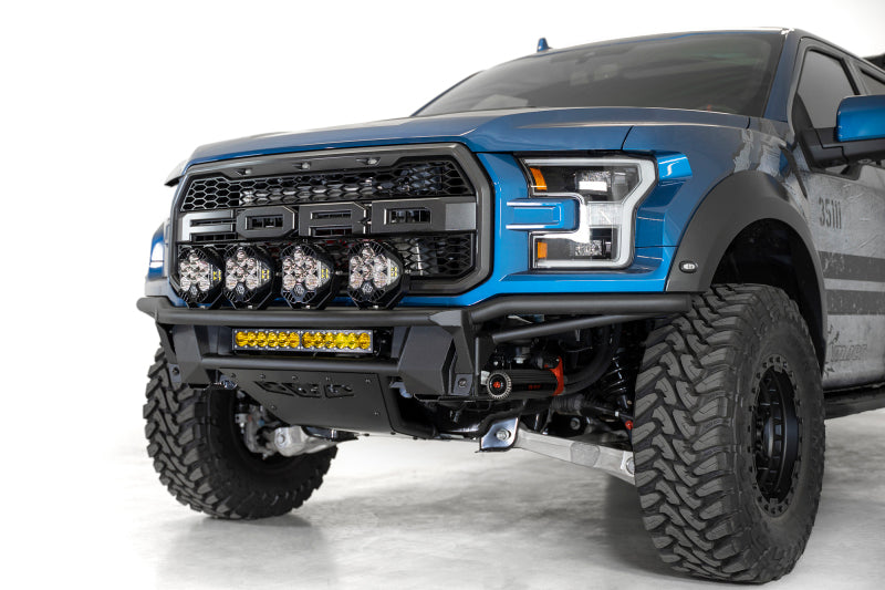 Addictive Desert Designs 17-20 Ford Raptor Pro Bolt-On Front Bumper - Hammer Black