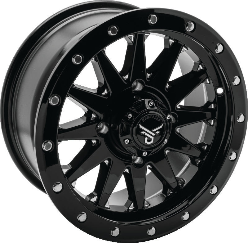 QuadBoss Wagon 14X7 - 5+2 - 4/110 - Black Machined