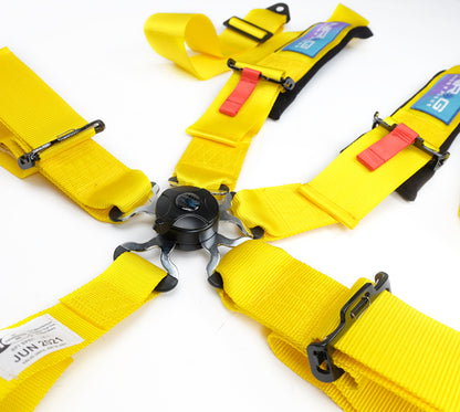 NRG 5PT 3in. Seat Belt Harness / Cam Lock - Yellow