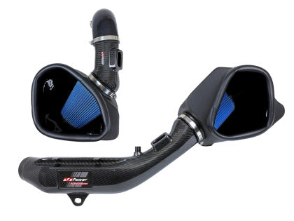 aFe Track Series Stg 2 Carbon Fiber Intake w/Pro 5R Media 15-20 BMW M3/M4(F80/82/83) L6-3.0L(tt) S55