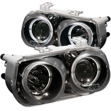 ANZO 1994-1997 Acura Integra Projector Headlights w/ Halo Black